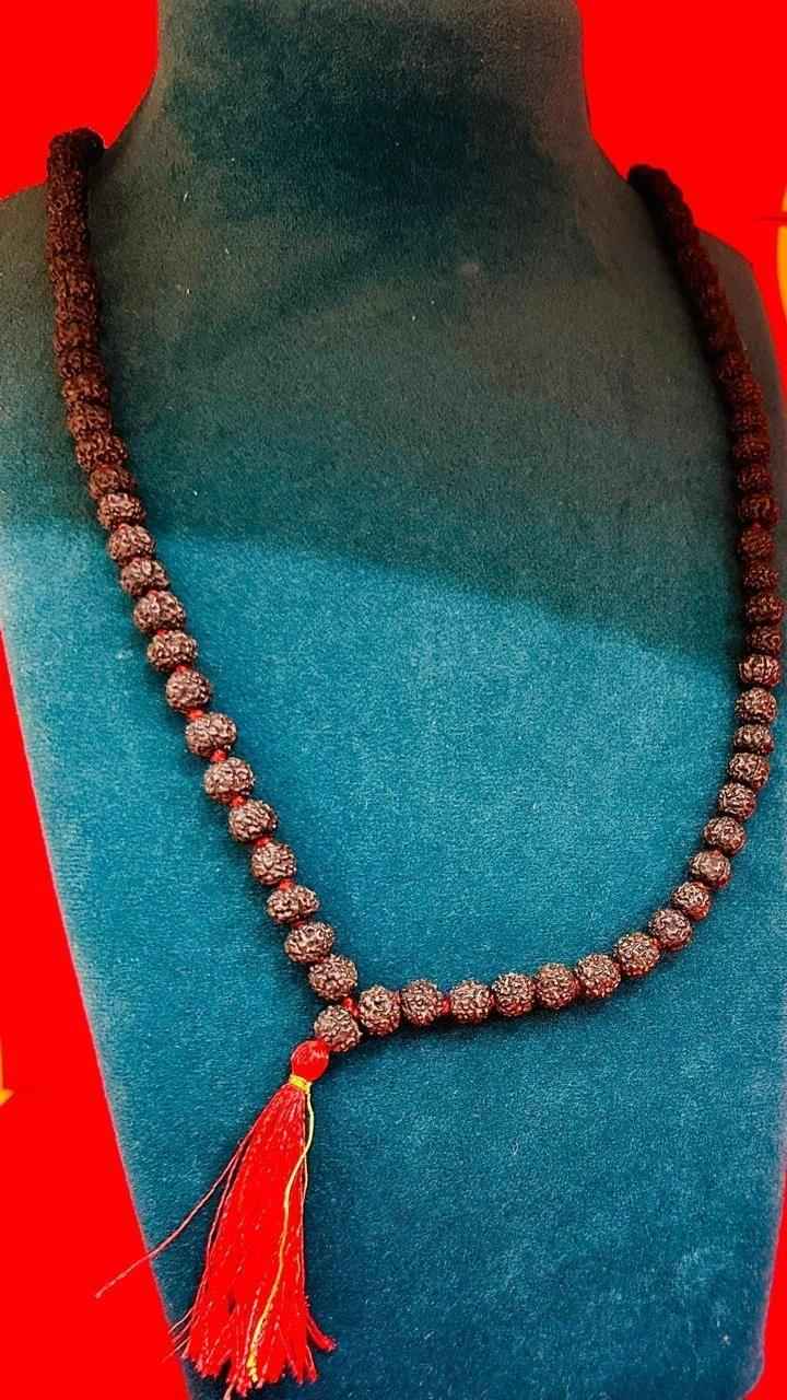 108 Beads Rudraksha Jaap Mala - Sacred Prayer Beads (200g)