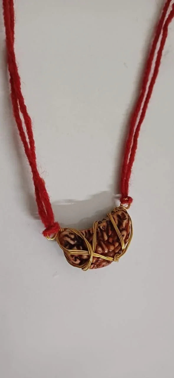 1 Mukhi Rudraksha for Women & Girls | Original Ek Mukhi Pendant - Divine Lord Shiva Bead - RamKart