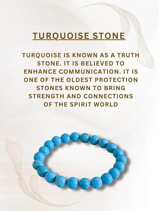 Certified turquoise stone bracelet close-up view