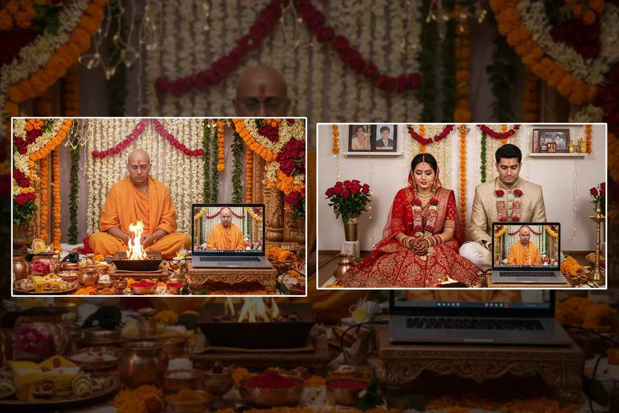 Marriage Pandit - Virtual Hindu Marriage Ceremony via Video Call | Book Pandit