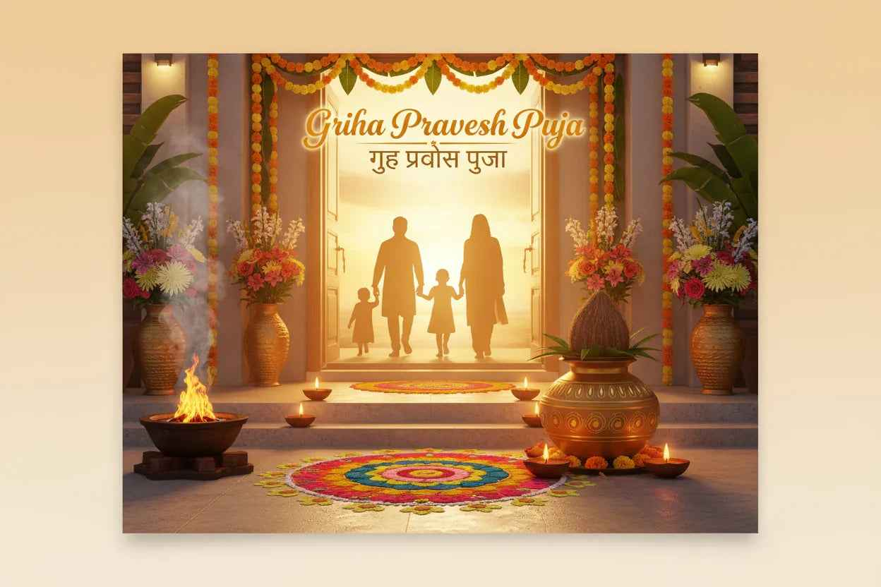 Griha Pravesh Puja at Home - Pandit Visit for Housewarming | Book Priest