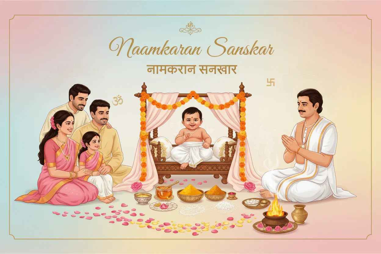Naamkaran Sanskar at Home - Pandit Visit for Baby Naming | Book Priest