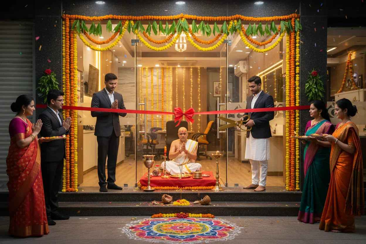 Office/Shop Inauguration Puja - Pandit Visit for New Business Opening | Book Priest
