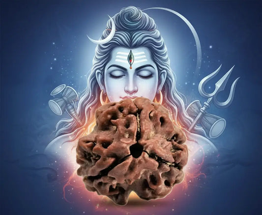 3 Mukhi Rudraksha sacred bead associated with Agni Dev - Ramkart