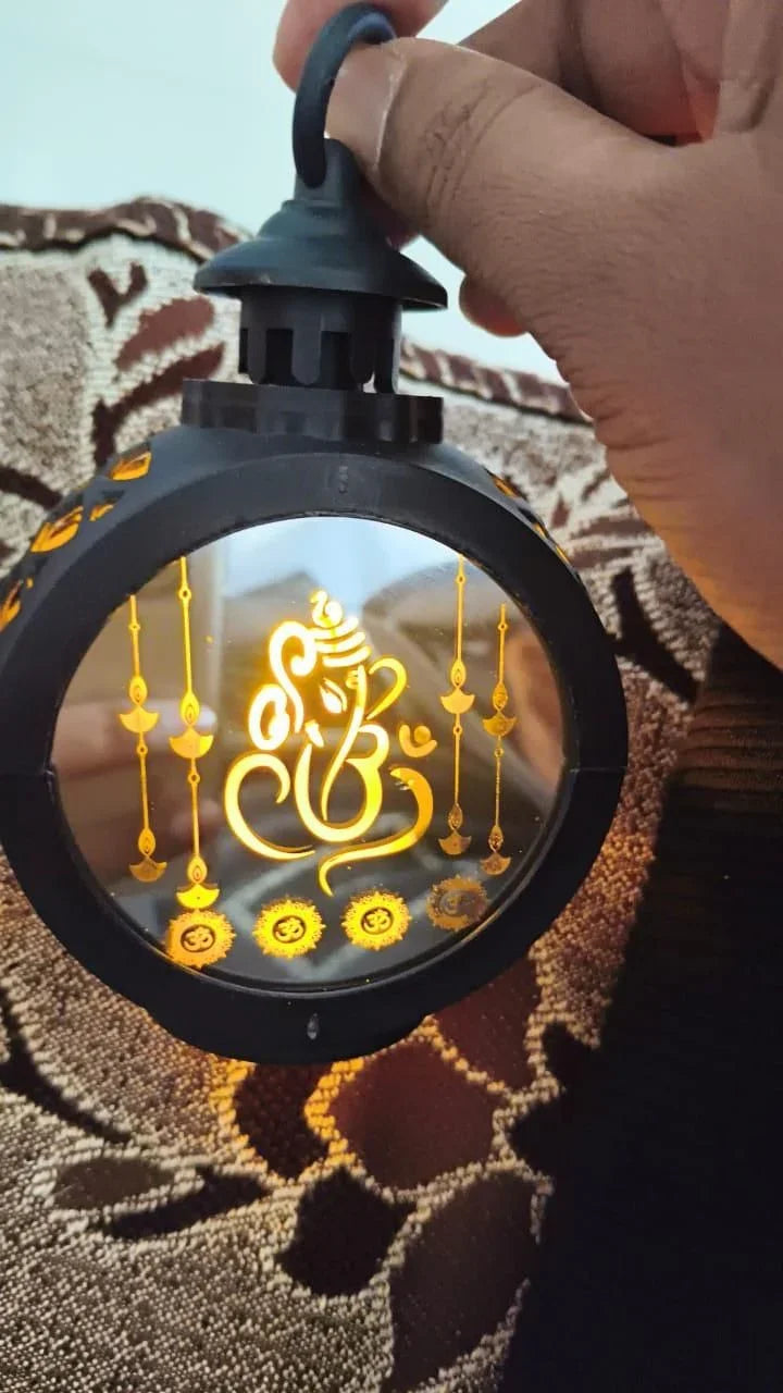 Ganesh Ji Lantern Lights for Diwali | Festive Decoration Lights - Divine Blessings (327g) - RamKart