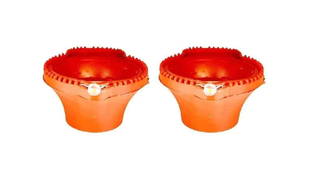 LED Water Sensor Floating Diyas - Reusable Decorative Lights for Diwali & Festivals (Pack of 6/12/18/24)