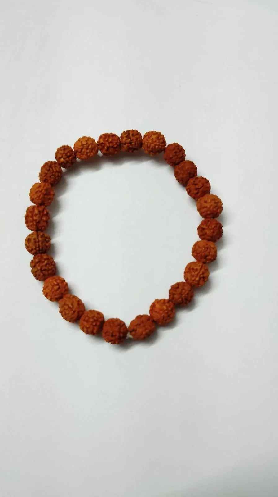 Authentic 5 Mukhi Rudraksha Bracelet - Natural Brown Beads for Spiritual Wellness - RamKart