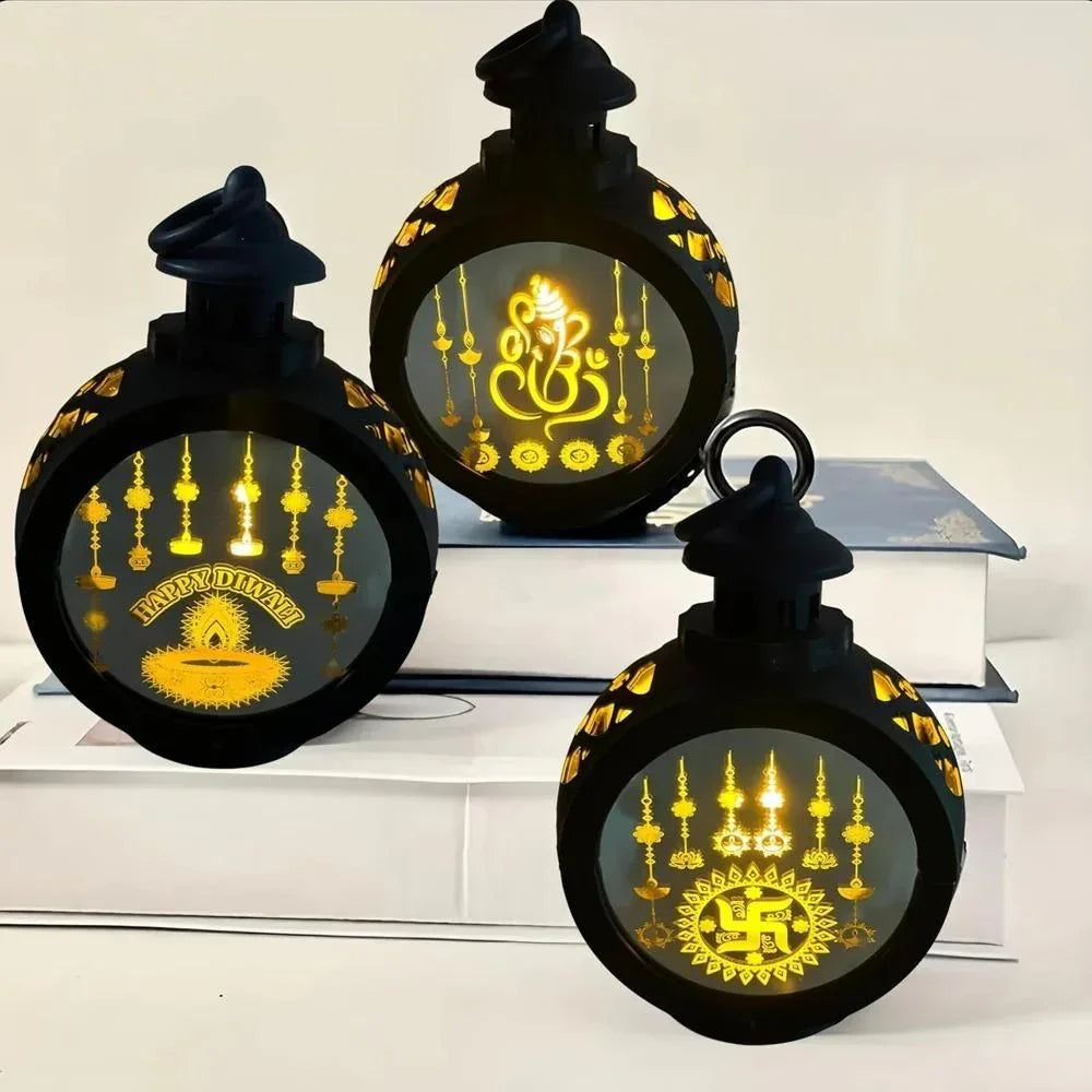 Ganesh Ji Lantern Lights for Diwali | Festive Decoration Lights - Divine Blessings (327g) - RamKart
