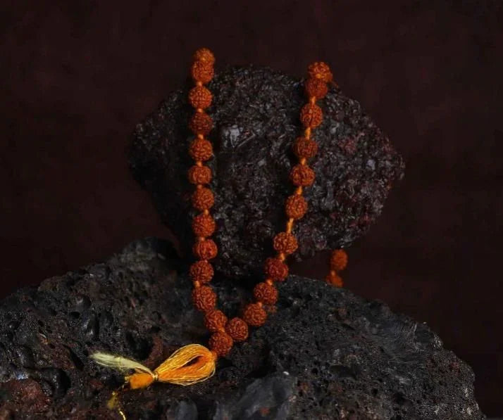 108 Beads Rudraksha Jaap Mala - Sacred Prayer Beads (200g) - RamKart