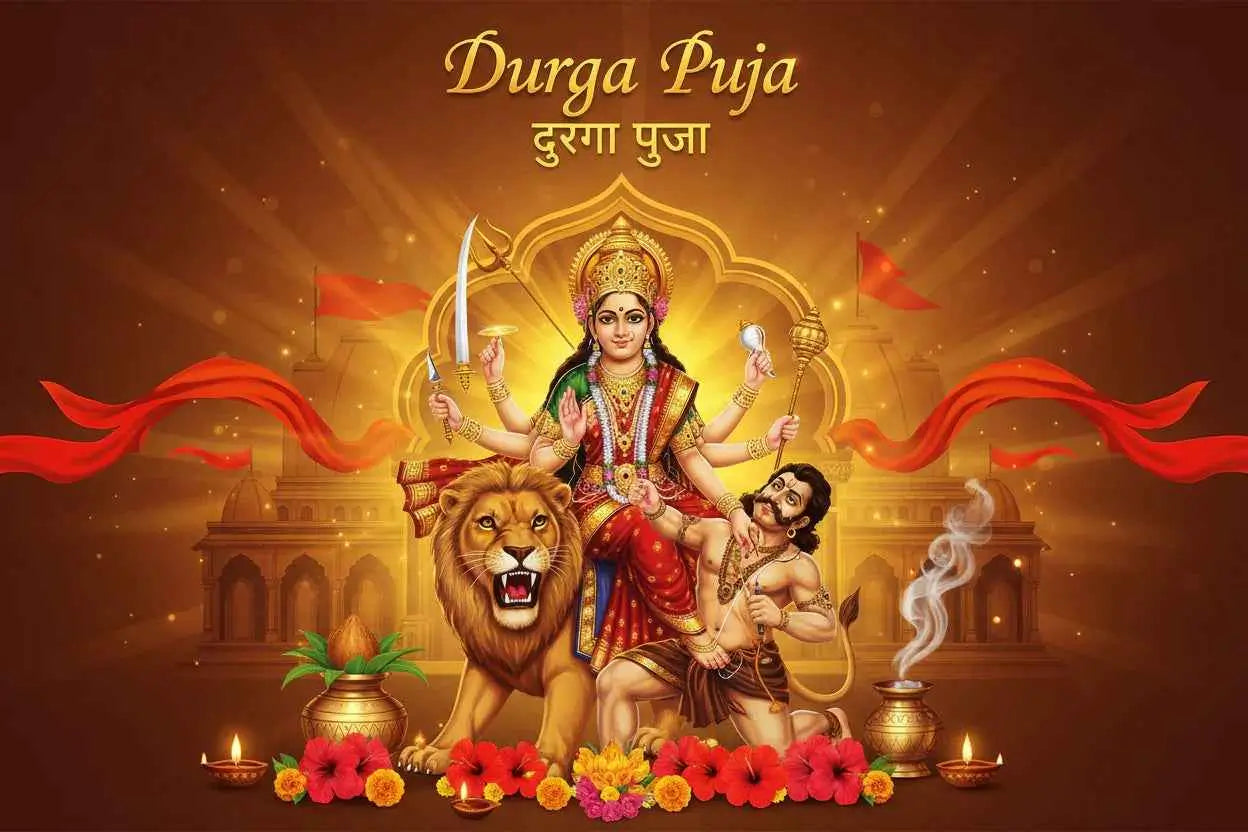 Durga Puja at Home - Pandit Visit for Protection & Strength | Book Priest | RamKart
