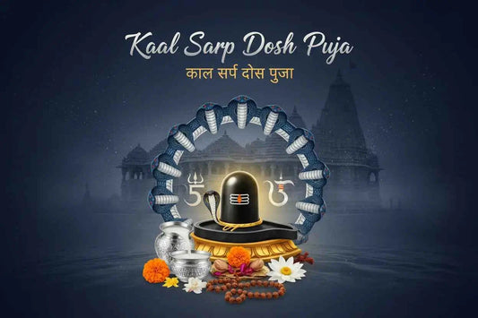 Kaal Sarp Dosh Puja ritual being performed by Vedic pandit at temple