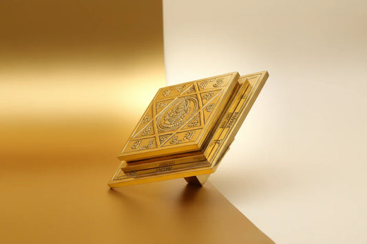 Laxmi Yantra with sacred geometry for home puja