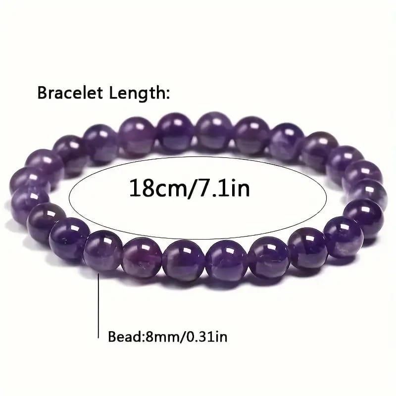 amethyst energy bracelet for meditation and stress relief