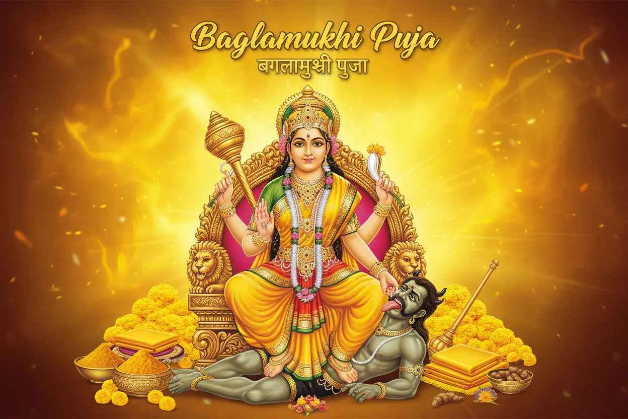 Baglamukhi Puja at Home - Pandit Visit for Court Cases & Enemies | Book Priest - RamKart