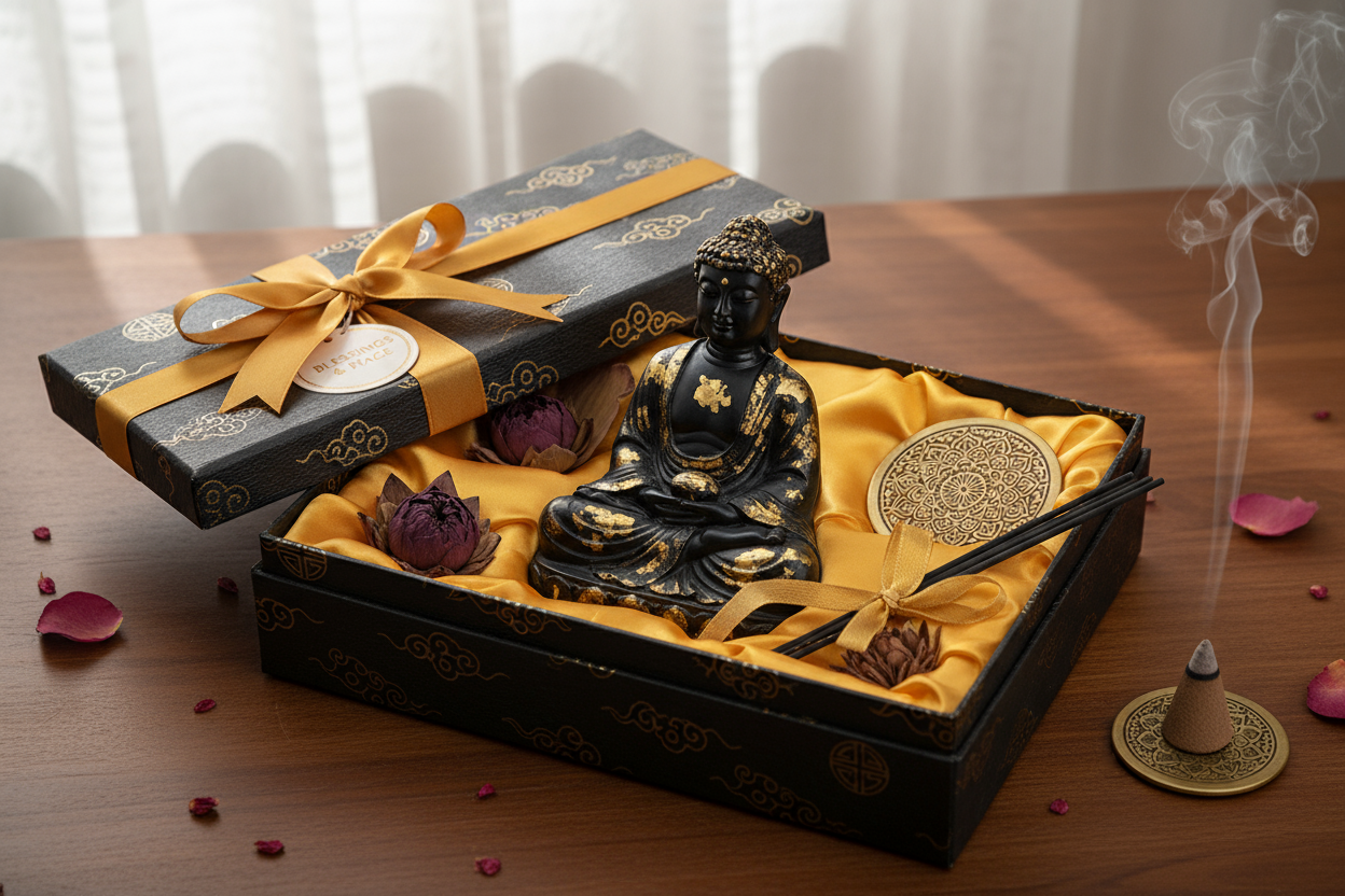 Buddha showpiece gift presentation