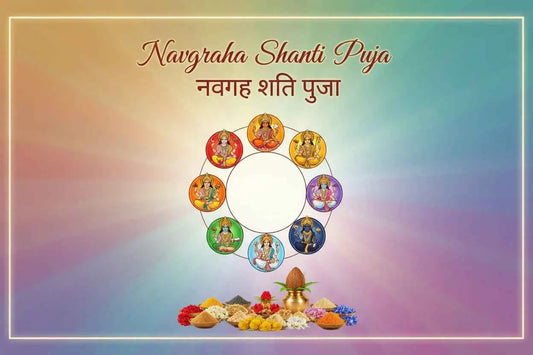 nav grah shanti pooja at home with pandit performing navagraha puja ritual