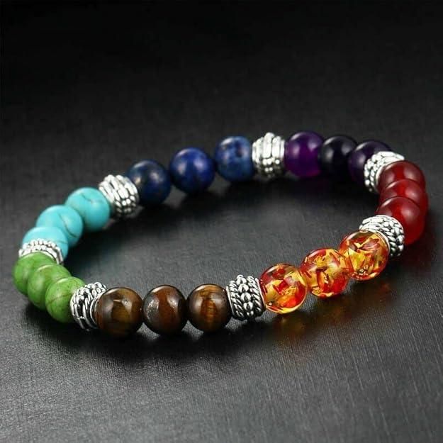 original 7 chakra bracelet for men and women free size stretchable design