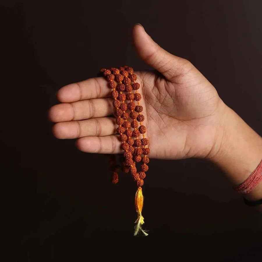 rudraksha mala online, 108 Beads Rudraksha Jaap Mala - Sacred Prayer Beads (200g)